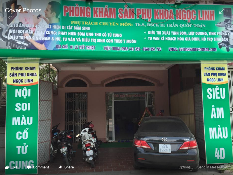 Phòng khám sản phụ khoa Ngọc Linh tại Vinh, Nghệ An uy tín